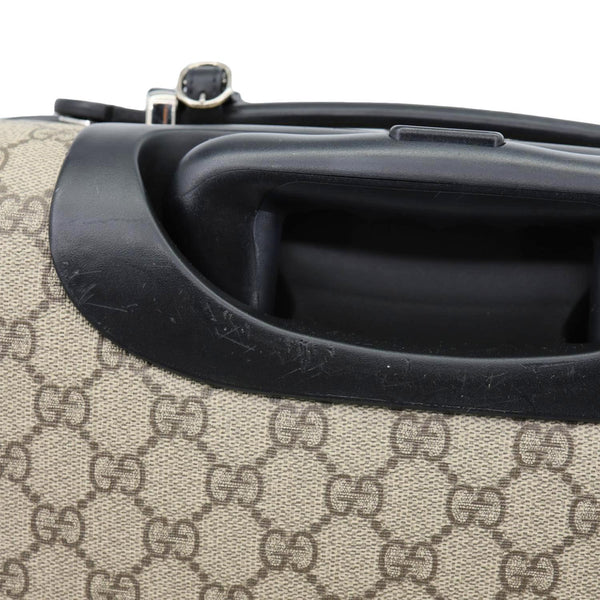 GUCCI Carry-On GG Supreme Canvas Travel Luggage Bag Beige