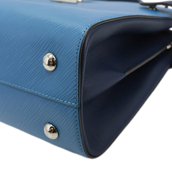 LOUIS VUITTON Twist Epi Leather Tote Bag Blue