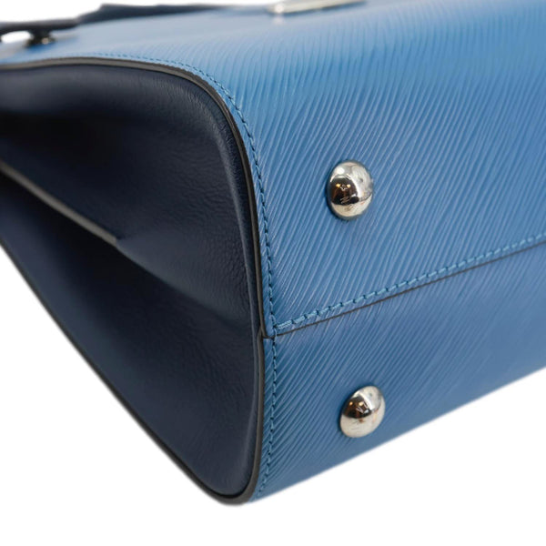 LOUIS VUITTON Twist Epi Leather Tote Bag Blue