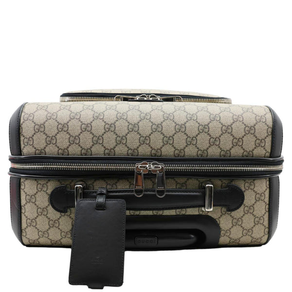 GUCCI Carry-On GG Supreme Canvas Travel Luggage Bag Beige