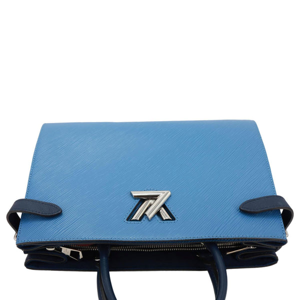 LOUIS VUITTON Twist Epi Leather Tote Bag Blue