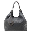 LOUIS VUITTON Carmel Mahina Leather Hobo Bag Black