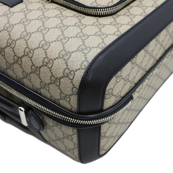 GUCCI Carry-On GG Supreme Canvas Travel Luggage Bag Beige