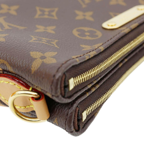 LOUIS VUITTON Liv Pochette Monogram Canvas Shoulder Bag Brown
