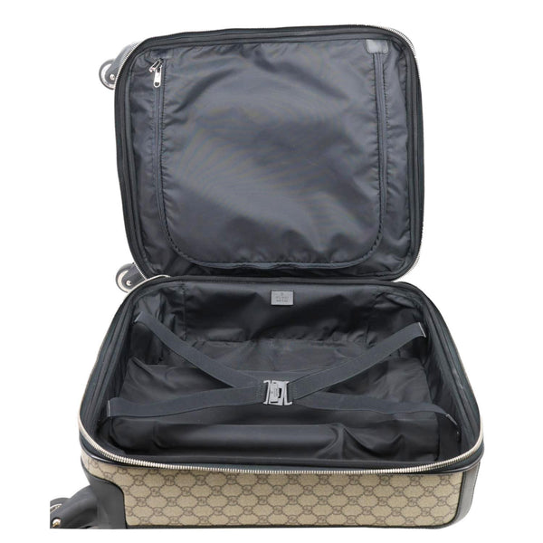 GUCCI Carry-On GG Supreme Canvas Travel Luggage Bag Beige