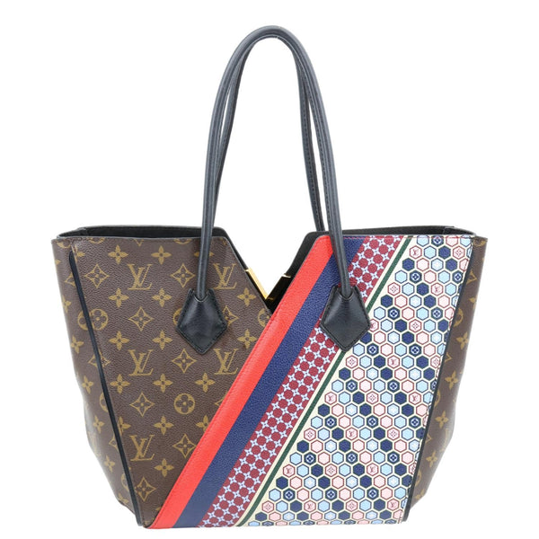 LOUIS VUITTON Kimono MM Monogram Canvas Tote Bag Brown