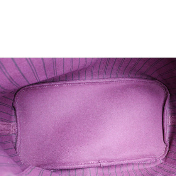 LOUIS VUITTON Neverfull MM Totem Monogram Canvas Shoulder Bag Magenta