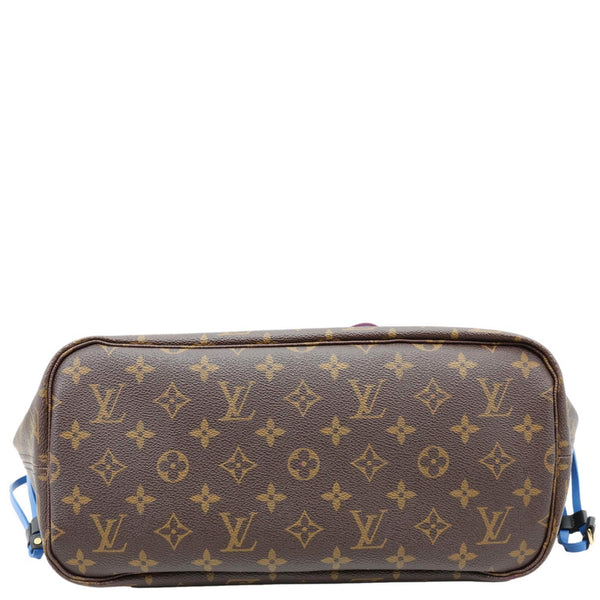 LOUIS VUITTON Neverfull MM Totem Monogram Canvas Shoulder Bag Magenta