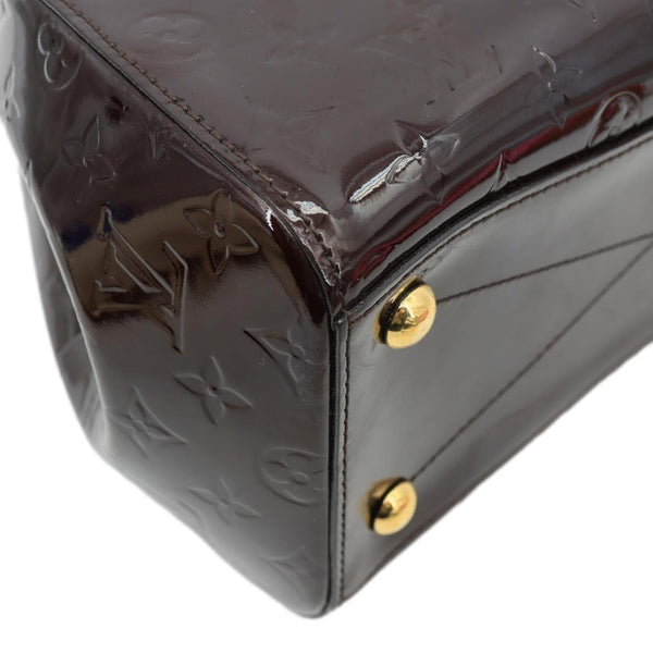 LOUIS VUITTON Montana Monogram Vernis Satchel Bag Amarante