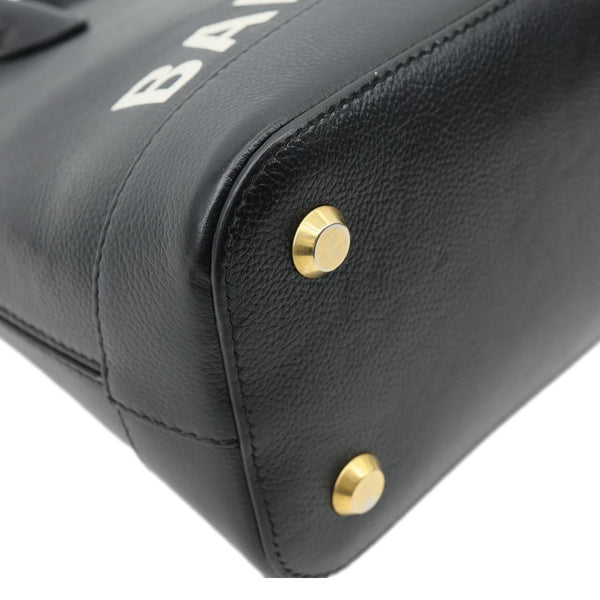 BALENCIAGA Ville Top Handle Small Grained Leather Crossbody Bag Black