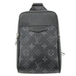 LOUIS VUITTON Outdoor Slingbag Monogram Taigarama Leather Crossbody Bag Black
