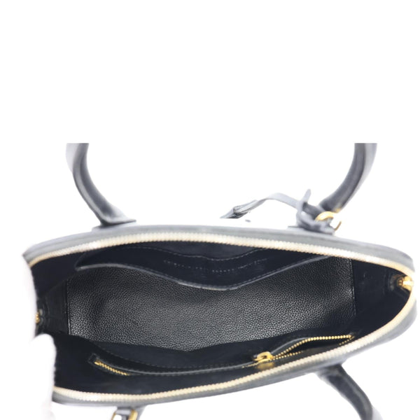BALENCIAGA Ville Top Handle Small Grained Leather Crossbody Bag Black