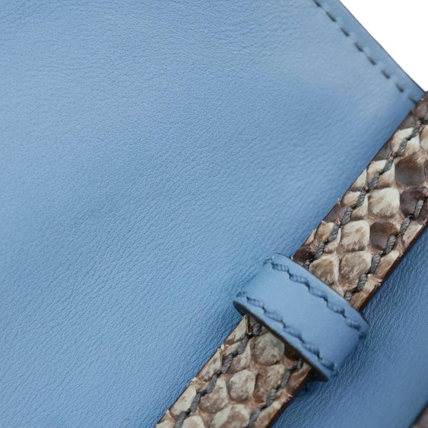 GUCCI Soft Jackie Flap Python Print Leather Crossbody Bag Grey 364433