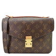 LOUIS VUITTON Metis Pochette Monogram Canvas Crossbody Bag Brown