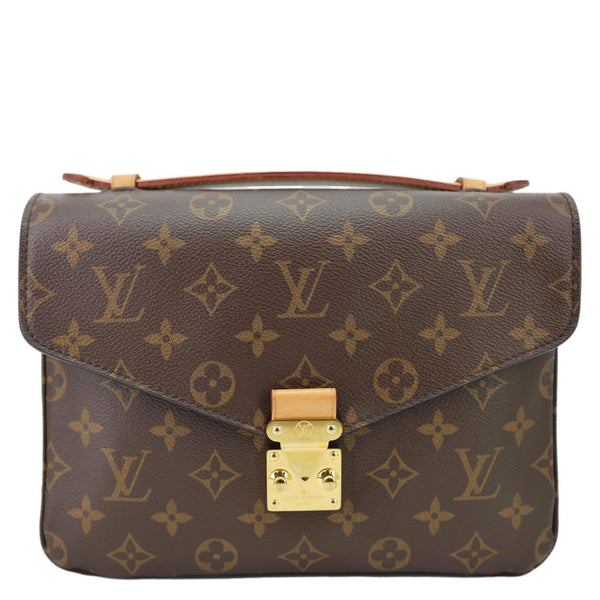 LOUIS VUITTON Metis Pochette Monogram Canvas Crossbody Bag Brown