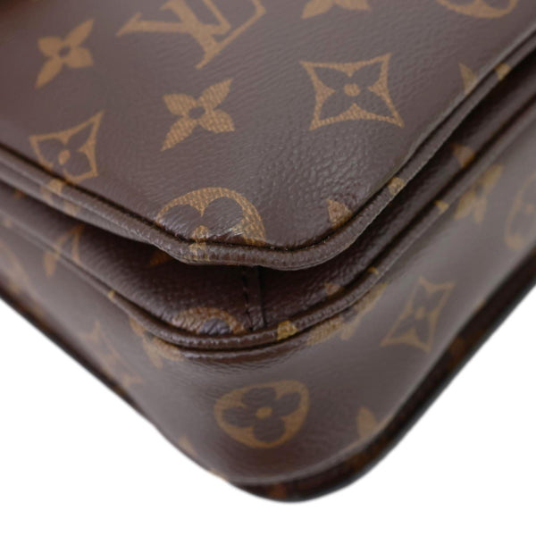 LOUIS VUITTON Metis Pochette Monogram Canvas Crossbody Bag Brown