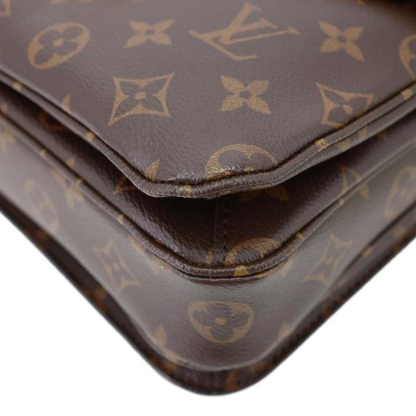 LOUIS VUITTON Metis Pochette Monogram Canvas Crossbody Bag Brown