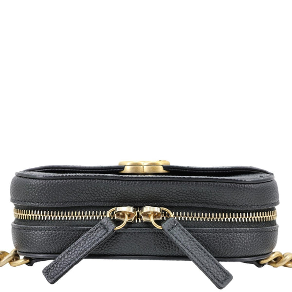 CHANEL Chic Affinity Quilted Caviar Leather Belt Bag Black