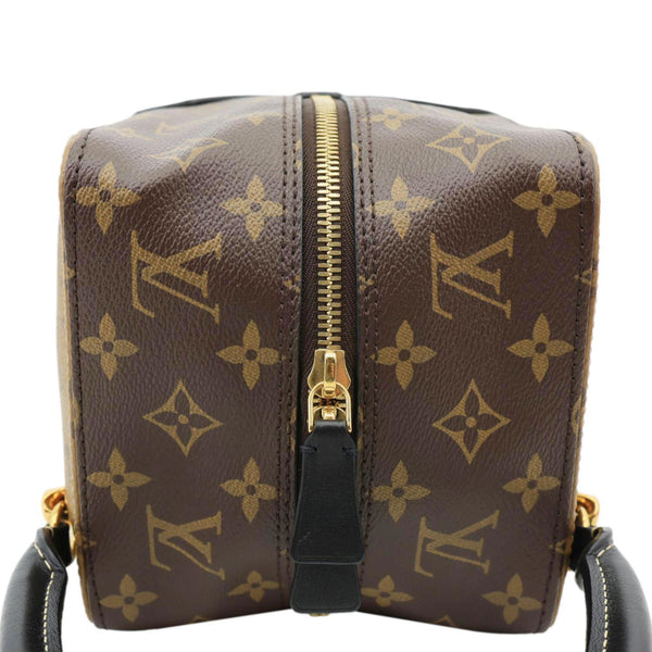 LOUIS VUITTON Square Reverse Monogram Canvas Tote Bag Brown