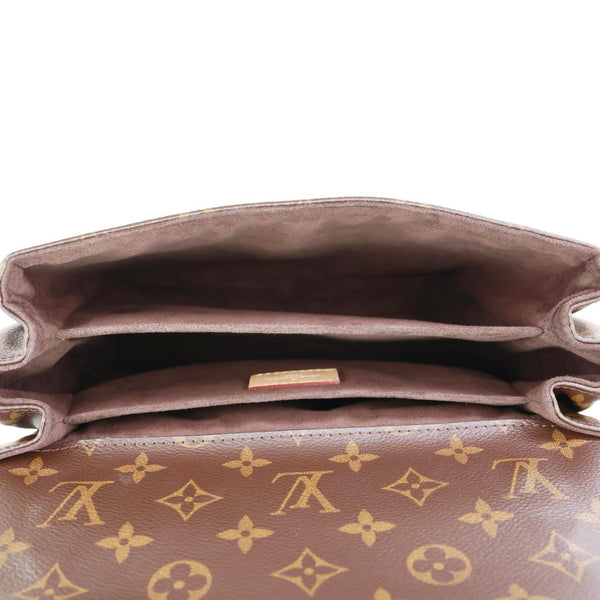LOUIS VUITTON Metis Pochette Monogram Canvas Crossbody Bag Brown