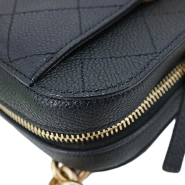 CHANEL Chic Affinity Quilted Caviar Leather Belt Bag Black