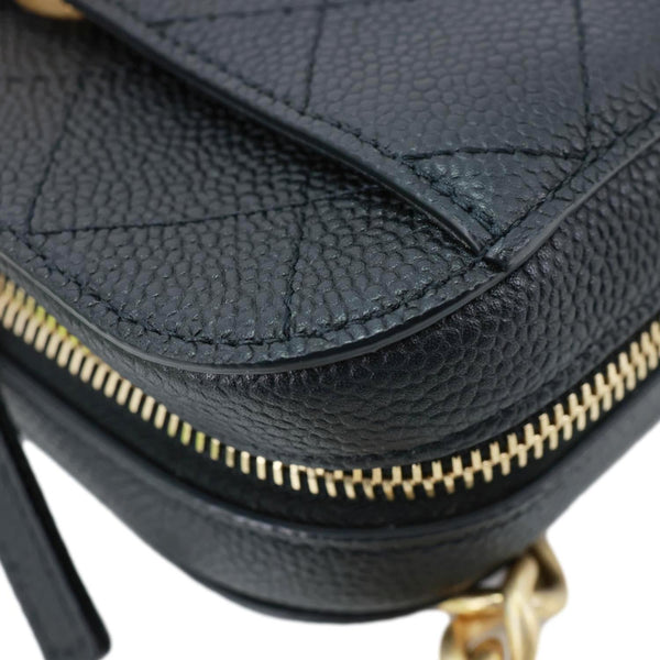 CHANEL Chic Affinity Quilted Caviar Leather Belt Bag Black