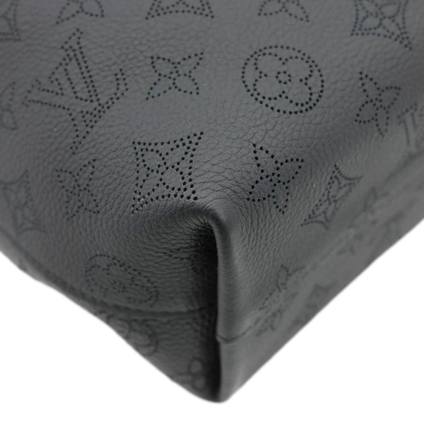 LOUIS VUITTON Why Knot MM Monogram Mahina Leather Shoulder Bag Black