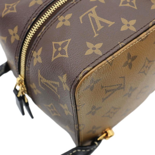 LOUIS VUITTON Square Reverse Monogram Canvas Tote Bag Brown