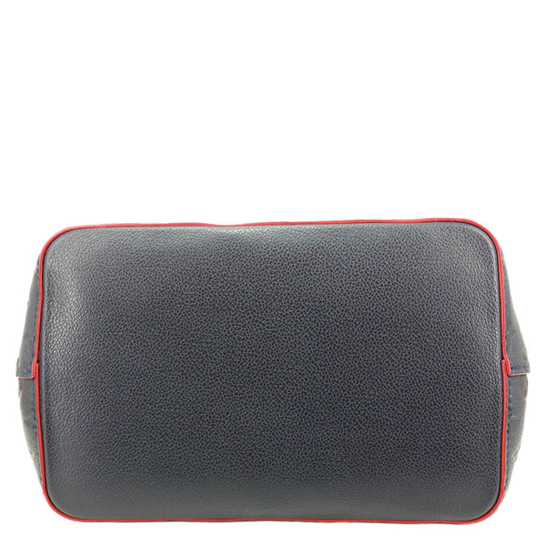 LOUIS VUITTON NeoNoe MM Monogram Empreinte Leather Shoulder Bag Navy Blue