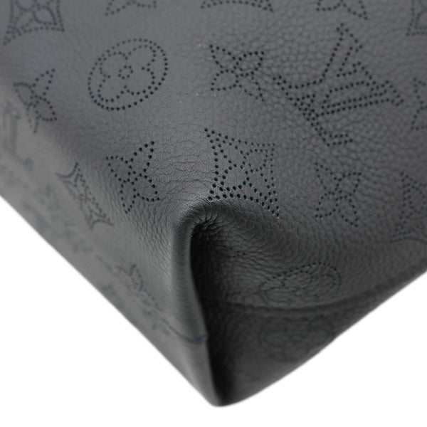 LOUIS VUITTON Why Knot MM Monogram Mahina Leather Shoulder Bag Black