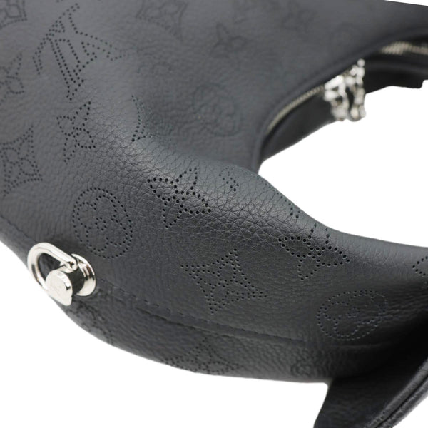LOUIS VUITTON Why Knot MM Monogram Mahina Leather Shoulder Bag Black