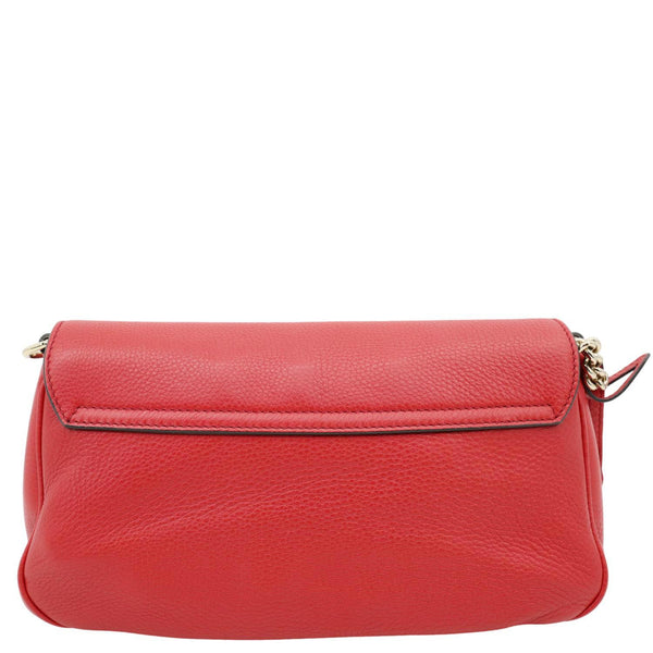 GUCCI GG Soho Tassel Chain Leather Crossbody Bag Red 336752