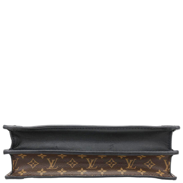 LOUIS VUITTON Trunk Clutch Reverse Monogram Crossbody Bag Brown
