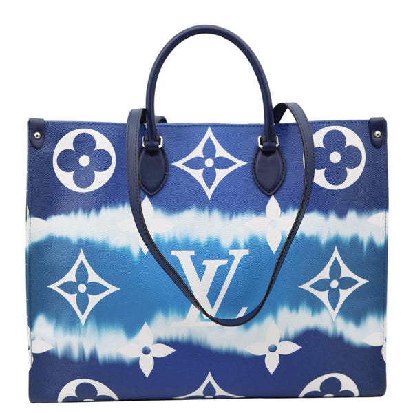 LOUIS VUITTON Onthego GM Monogram Escale Canvas Shoulder Bag Blue