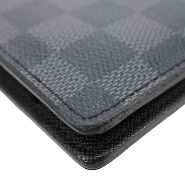 LOUIS VUITTON Brazza Damier Graphite Bifold Long Wallet Black