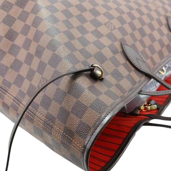 LOUIS VUITTON Neverfull GM Damier Ebene Tote Bag Brown