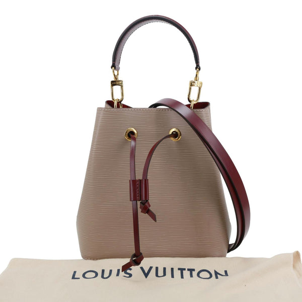 LOUIS VUITTON NeoNoe BB Epi Leather Bucket Bag Beige