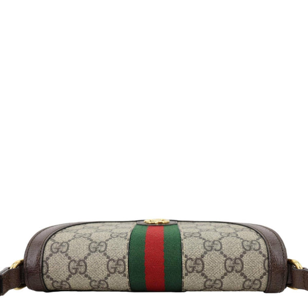 GUCCI Ophidia Mini GG Supreme Canvas Shoulder Bag Beige 757309