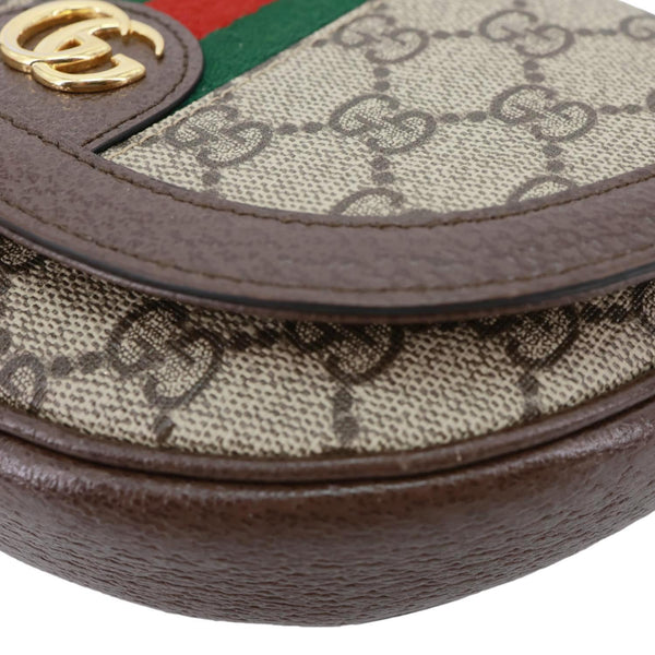 GUCCI Ophidia Mini GG Supreme Canvas Shoulder Bag Beige 757309