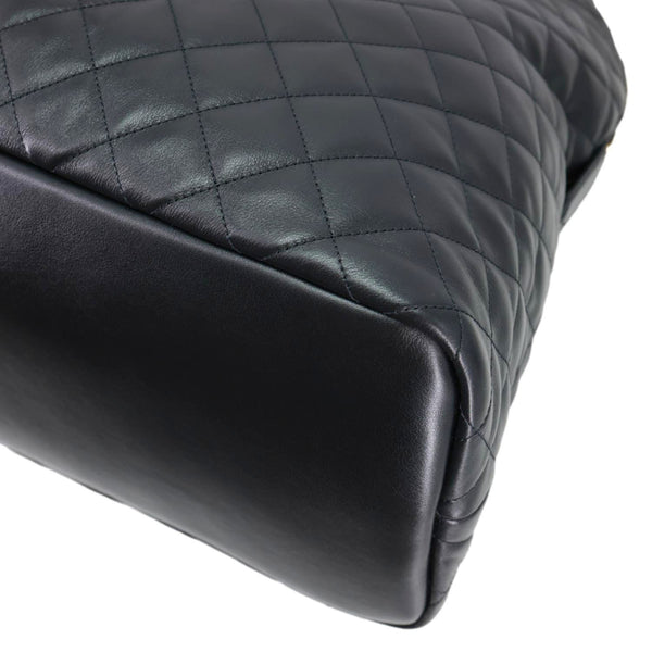YVES SAINT LAURENT Giant Quilted Calfskin Leather Travel Bag Black