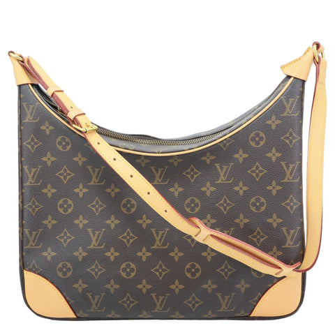 LOUIS VUITTON Boulogne Monogram Canvas Shoulder Bag Brown