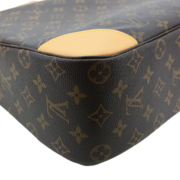 LOUIS VUITTON Boulogne Monogram Canvas Shoulder Bag Brown