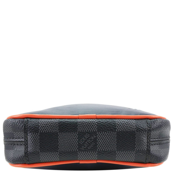 LOUIS VUITTON Danube PM Slim Epi Leather Crossbody Bag Navy Blue