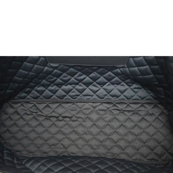 YVES SAINT LAURENT Giant Quilted Calfskin Leather Travel Bag Black
