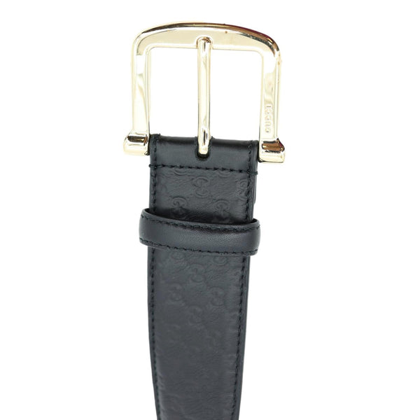 GUCCI Microguccissima Leather Belt Black 281548 Size 95/38