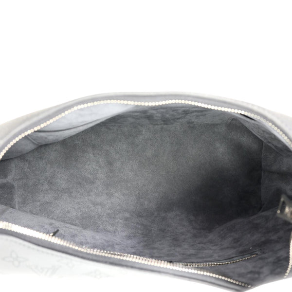 LOUIS VUITTON Why Knot MM Monogram Mahina Leather Hobo Bag Black