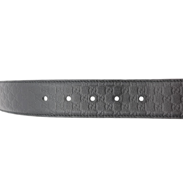 GUCCI Microguccissima Leather Belt Black 281548 Size 95/38