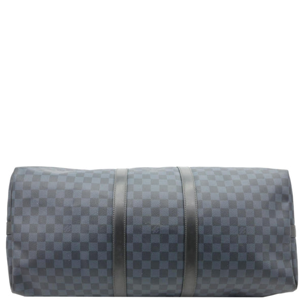 LOUIS VUITTON Keepall 55 Bandouliere Damier Cobalt Travel Bag Navy Blue