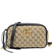 GUCCI Marmont Small Monogram Canvas Crossbody Camera Bag Beige 447632
