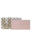 LOUIS VUITTON Felicie Pochette Damier Azur Crossbody Bag Rose Ballerine